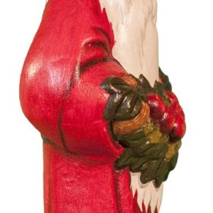 Red Father Christmas with Apple Swag