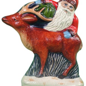 Santa Hugging Deer