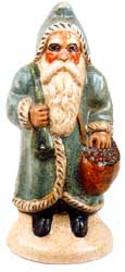 Custom Father Christmas Blue for Curio Cabinet