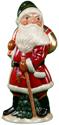 Santa with Walking Stick and Gold Sack
