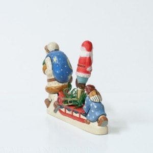 2001 Starlight with American Santa Ornament and Angel pushing Sled.