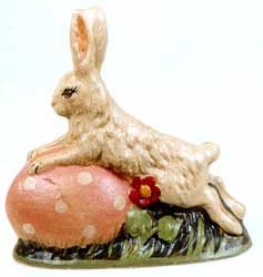 Bunny Pushing Pink Egg