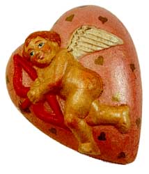 Heart with Cupid for & Friends