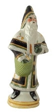 White Father Christmas with Pinecones