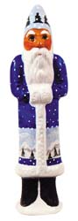 Blue Father Christmas with Mountains
