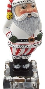 Santa in Stone Chimney