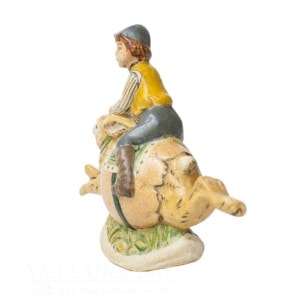 Limited Edition Boy Riding Bunny in Egg Rocker