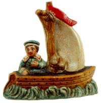 Individual Ice Cream Sailboat