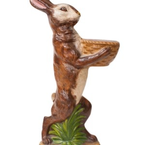 Standing Brown Rabbit with Basket
