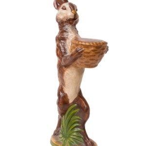 Standing Brown Rabbit with Basket