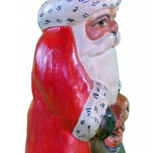 Santa with 2 Children in Sack
