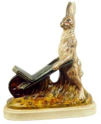 Rabbit Pushing Wheelbarrow