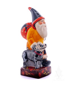 Halloween Santa With Skeleton Dogs & Cats