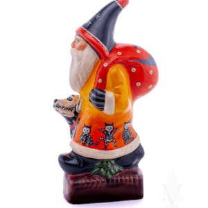 Halloween Santa With Skeleton Dogs & Cats