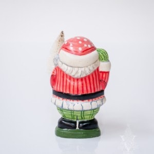 Jolly Little Santa with Bottlebrush Tree