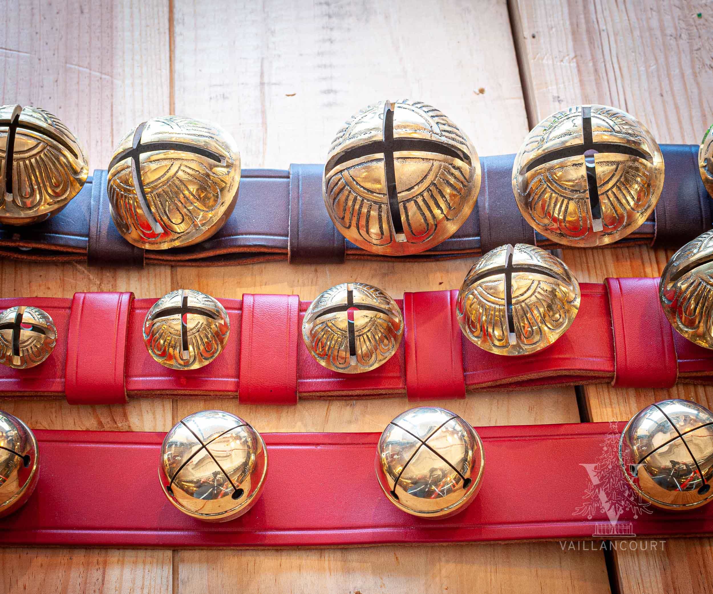 Long leather straps and bells by Belsnickel Enterprises.