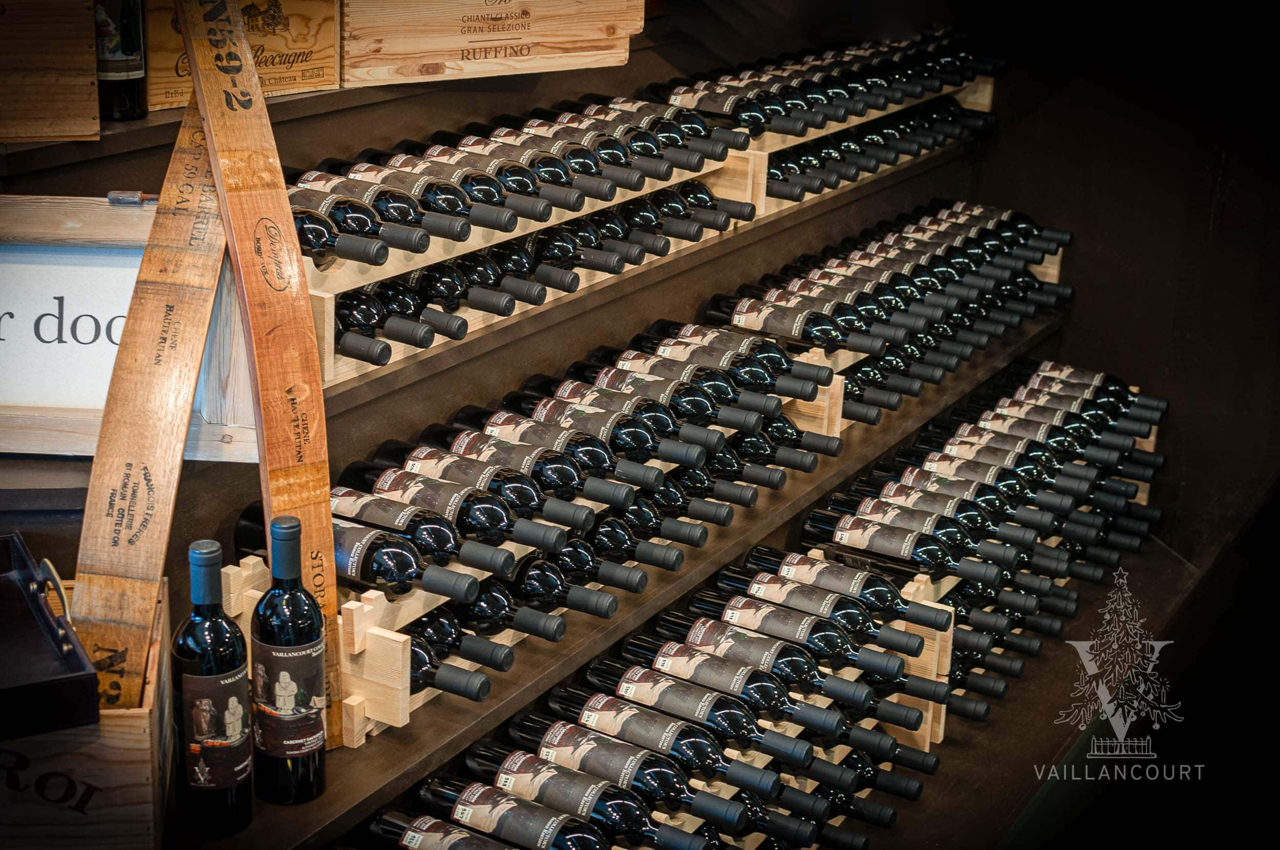 The New Display for Wine at Vaillancourt Folk Art in Sutton, MA.