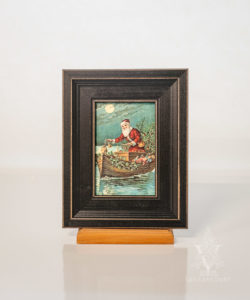Santa Delivering Toys By Boat, Reproduction