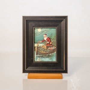 Santa Delivering Toys By Boat, Reproduction