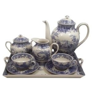 Porcelain Pagoda Tea Set
