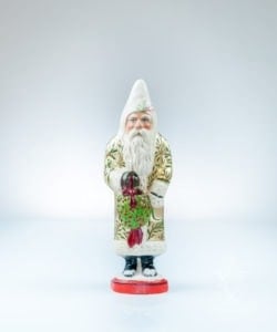 Gold Coated Kissing Ball Santa