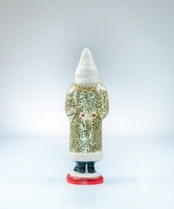 Gold Coated Kissing Ball Santa