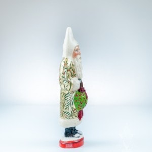 Gold Coated Kissing Ball Santa