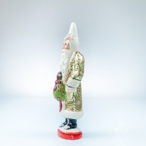 Gold Coated Kissing Ball Santa