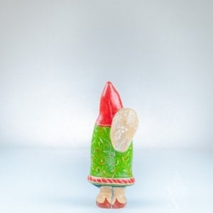 Ornate Colonial Santa with Brass Lantern