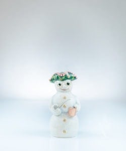 Glittered Colonial Snowman with Glasses