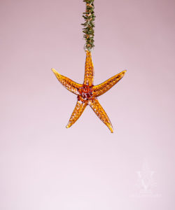 Starfish Glass Ornament
