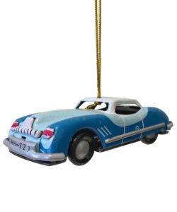 Collectible Tin Ornament Blue Car?