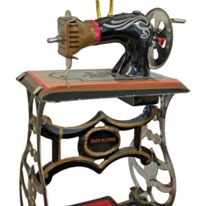 Collectible Tin Ornament - Sewing Machine
