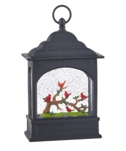 Cardinal Lighted Water Lantern