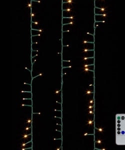Snake Garland Green Wire & White Lights