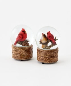 Cardinal Waterglobe - White Christmas (Assorted)