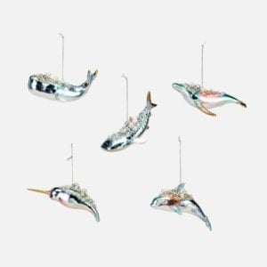 Regal Whale Ornaments