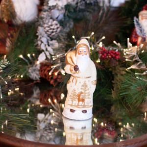 Ino Schaller Santa Cream With Reindeer Design