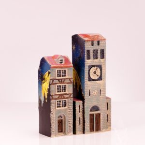 Christmas Village Two Building Set — Santa's Sleigh