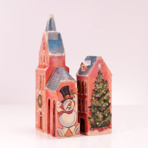 Christmas Village Two Building Set — Checking His List