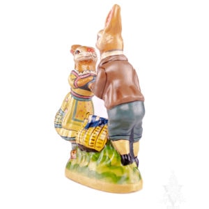 Dancing Rabbits Around Basket