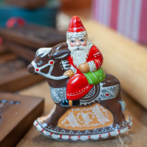 Gingerbread Rocking Santa