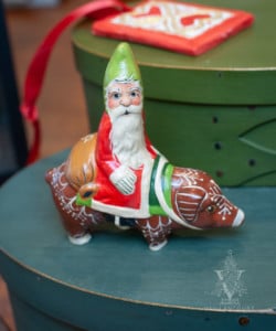 Santa on Gingerbread Pig