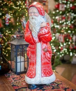 Statement Red Hunched Gingerbread Santa