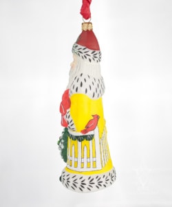 Santa in Yellow with Cardinal