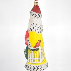 Santa in Yellow with Cardinal