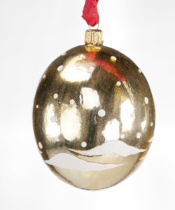 Jingle Balls™ Santa on Gold with Snowman