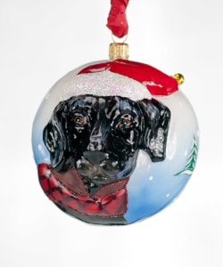 Jingle Balls™ Santa Black Lab