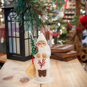 Ino Schaller Santa White & Red Berry Decor