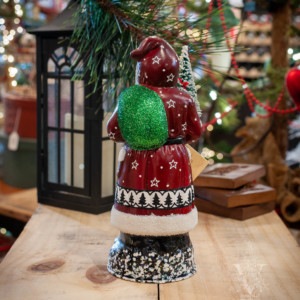 Ino Schaller Santa Old Red White Beaded Edge